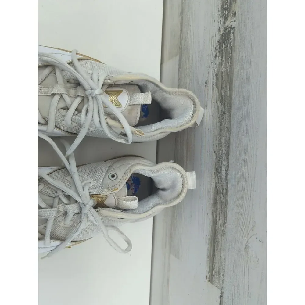 Nike X PG3 NASA C18973-100 Apollo Missions White Gold Sneakers Size 7‎ Youth